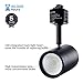 LEONLITE 4-Pack 8.5W (50W Eqv.) Integrated CRI90+ LED Black Track Light Head, Dimmable 38° Spotlight Track Light, 550lm Energy Star & ETL Listed for Wall Art Exhibition Lighting, 4000K Cool White