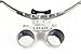 Zinnor Dentist Dental Surgical Medical Binocular Loupes 3.5X 420mm Optical Glass Loupe (Silver)