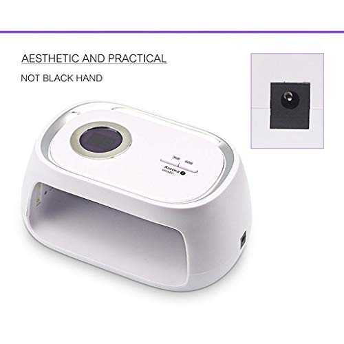 LED Nail Lamp Dryer for Gel Polish, 48W Gel Nail Lamps with Dual Light Source LEDs Nail Light Fingernail Polish Art Professional (White B)