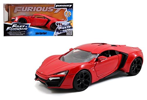 New 1:24 Fast and Furious 7 LYKAN HYPERSPORT Diecast Model Car By Jada Toys
