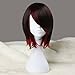 Miss U Hair Girl's Short Straight Black Brown and Red Anime Cosplay Costume Wig C028