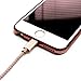 Tera Grand Apple MFi Certified - Lightning to USB Braided Cable with Aluminum Housing 4 ft. Rose Gold
