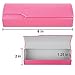 Aluminum Eyeglass Cases with Magnetic Closure - Lightweight Protective Glasses and Sunglasses Holders - Pink - Medium Size