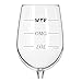 Fineware LOL-OMG-WTF Funny Wine Glass - Finally a Wine Glass for Every Mood! 16 oz Libbey Wine Glass