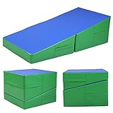 JAXPETY Gymnastics Incline Mat Folding Slope Gym Exercise Aerobics Tumbling Wedge