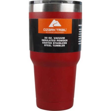 Ozark Trail Powder Coated Tumbler, 30 Ounce, Red