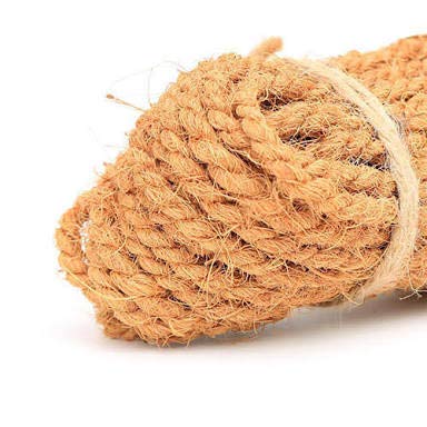 Eyrie Coconut Coir/Coco Fibre Rope for Crafts/Garden/Well/Plant Hanger (Pack of 10), - 34 Feet Length