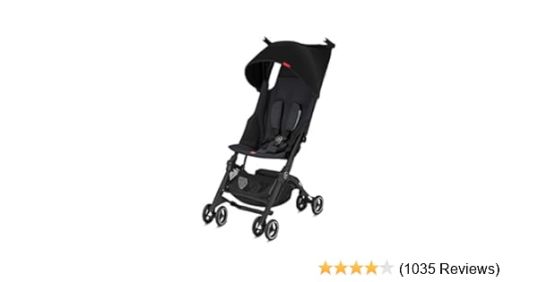 gb pockit plus stroller in satin black