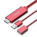 Vention USB to HDMI Adapter Compatible with Smartphones Connect to HDTV,Monitor,Projector(2m,Red),if Applicable