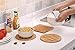 Bamboo Trivet, NC Home Kitchen Bamboo Hot Pads Trivet, Heat Resistant Pads Teapot Trivet, Square and Round (Multi-Size, Pack of 4)