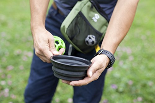 image for Nookoo XL Dog Treat Training Pouch Bag w/Collapsible Water Bowl - Buil
