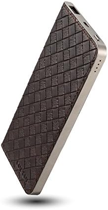 CoolUp Leather 4000mAh Polymer Portable Charger External Battery Power Bank for iPhone 6 Plus 5S 5C 5 4S, iPAD Mini, Samsung Galaxy S6 S5 S4 Note, Nexus, more Phones and Tablets (Brown)