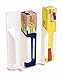 Rubbermaid Cabinet Door Mounted Kitchen Wrap and Bag Organizer Storage Rack (FG2310RDWHT)