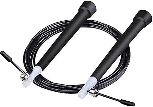 QCT Jump Rope, Adjustable Speed Jump Rope Fast Speed Rope 10 feet Strong Cable for Mastering Double Unders, Best for Crossfit WOD's, Boxing, MMA, Exercise and Fitness