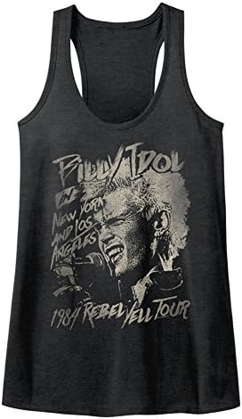 Billy Idol - Mens Blondie Boy Tank Top, Size: Small, Color: Charcoal Heather