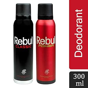 Archies Rebul Classic and Power Deodorant for Men, 150ml (Pack of 2)