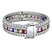 Women Amethyst Bracelets Garnet Ruby Blue Sapphire Tennis Bracelet Bridal Girl Girlfriend Jewelry