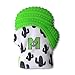Malarkey Kids Munch Mitt Teething Mitten - The Original Mom-Invented Silicone Teether Mitten with Travel Bag – Ideal Teething Toys - Green Cactus