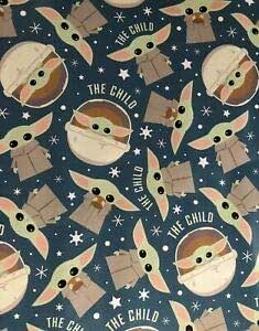 Baby Yoda Wrapping Paper 40 sq ft. Bonus Hartman Unlimited Wrapping Bundle