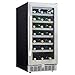 Danby DWC93BLSST Silhouette Select 34-Bottle Built-In Wine Cooler, Black/Stainless Steel/Glass
