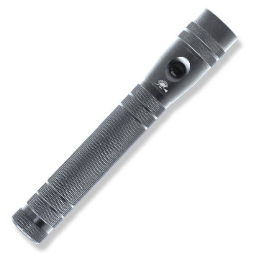Outback Flashlights Gun Metal Mongo with 3 Watt CREE and 200 Lumens 350+ Yards Beam Distance Includes 3 Duracell C Batteries