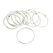 uxcell® 10 Pcs Silver Tone Metal 2.2