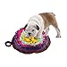 Per Dog Snuffle Mat Round Snack Feeding Slow Feeders Sniffing Nosework Training Pad Fun Playmat Toys for Dog Relieve Stress 18IN-Purple
