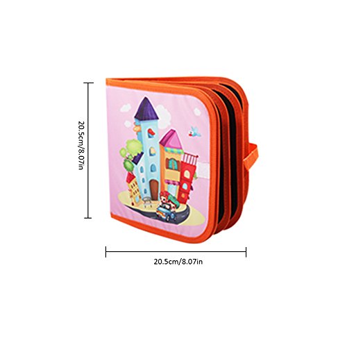 Leiyini Travel Doodle Mat Portable Drawing Board Children Mess Free Chalk Board Doodle & Drawing Book Early Educational Learning Toy (B)