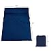 AUSTY Double Sleeping Bag Liner Camping Sleep Sheet Soft and Breathable for Travel Hotel Outdoor Picnic Business Trip(Navy Blue,63″ x82.7″)thumb 2