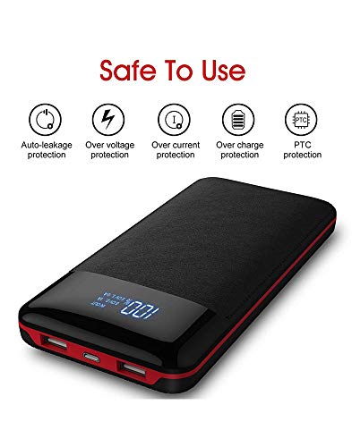 ForMe Powerbank 20000 mAh Externe Batterij Accu met LCD Digitaal Display Draagbare Powerbanks 2 Outputs Hoge Capaciteit - Afbeelding 3