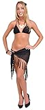1 World Sarongs Womens Sheer Swimsuit Cover-Up Sarong in Black