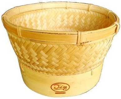 Thai New Idea Automatic Sticky Rice Bamboo Steamer Basket for Use with Electronic Rice Cooker