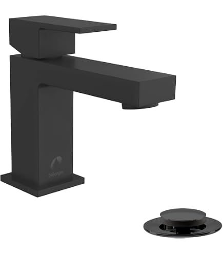 Belanger Quadrato Floor-Mount Bathtub Faucet – Matte Black, Solid Brass, Hand Shower, 6.2 GPM Spout, 59" Hose