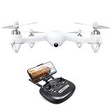 Potensic D80 GPS Drone, RC with 1080P Camera Live Video, Strong Brushless Motors, GPS Return Home, 25 mph High Speed 5.0GHz Wi-Fi Gyro Quadcopter, White