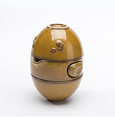 Handmade Chinese Kungfu Tea Portable Travel Tea Set - Teapot &amp; Teacups