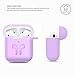 amasing AirPods Case 7 in 1 Airpods Accessories Kits Protective Silicone Cover for Airpod(Front led Not Visible) with Ear Hook Grips/Airpods Staps/Clips/Skin/Tips/Grips (airpidscase1 Purple)