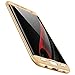 Samsung Galaxy S7 Edge Case,GKK Double Dip Ultra Slim Knight Series Case For Samsung S7 Edge Cover Hybrid PC [HARD] Full Protection Matte Phone Case (Gold)