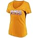 Majestic LeBron James Los Angeles Lakers #23 Women's Vertical Player T-Shirt Gold