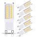 JandCase G9 Led Light Bulb5W, 40W Equivalent, 400LM, Soft White 3000K, G9 Base, Led Halogen Replacement Bulbs for Home Lighting, Ceiling Fan, Chandelier, Bedroom, Not Dimmable, 5 Pack