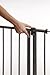 North States Supergate Slide-Step and Lock Open Gate, Burnished Steel