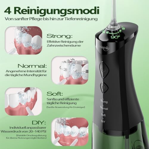 Kabellose Elektrische Munddusche, 350ml Tank, Zuhause & Reisen