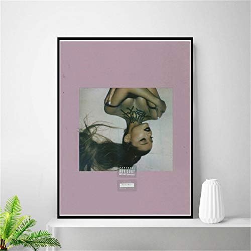 NATVVA Wall Art Print Poster Canvas Painting Modern Ariana Grande Thank U Next Fashion Poster Decor Large Artworks Abstract Wall Picture Home Decor for Living Room No Frame
