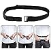 Milylove Mens Shirt Stay Black Tuck It Belt Non-slip Wrinkle Bandage Super Belt for Formal and Professional Attire