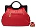 ScarletonRose Pink Wood Handle Handbag H120810 - Red