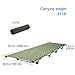 OUTAD Cot 24 x 79-Inches Pack-Away Cot 200KG Bearing With Breathable Waterproof Bed Surface e (Army green)