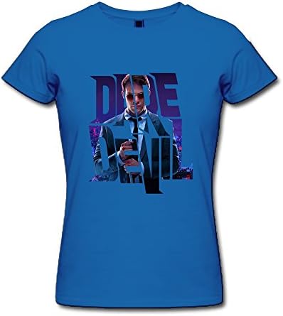 JUJ Daredevil Women's Short Sleeve Tee Shirts RoyalBlue X-Large