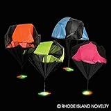 Flashing Light Up LED UFO Parachute Toys