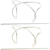 FRCOLOR Metal Hair Pins for Women 2-Pack Anti-Slip Hair Bun Holder Clips with Stick Vintage Style Slide Accessories for Secure Updos and Everyday Hairstyles