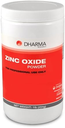 Dharma 14-00004 Zinc Oxide Powder UPS, Jar x 16 oz, White