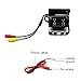 Camecho Truck Backup Camera Heavy Duty 18 LED IR Night Vision Waterproof Vehicle Rear View Camera 12 V 24V Backup Camera Without Guide Line (Rear Camera + 49.2 ft Cable)